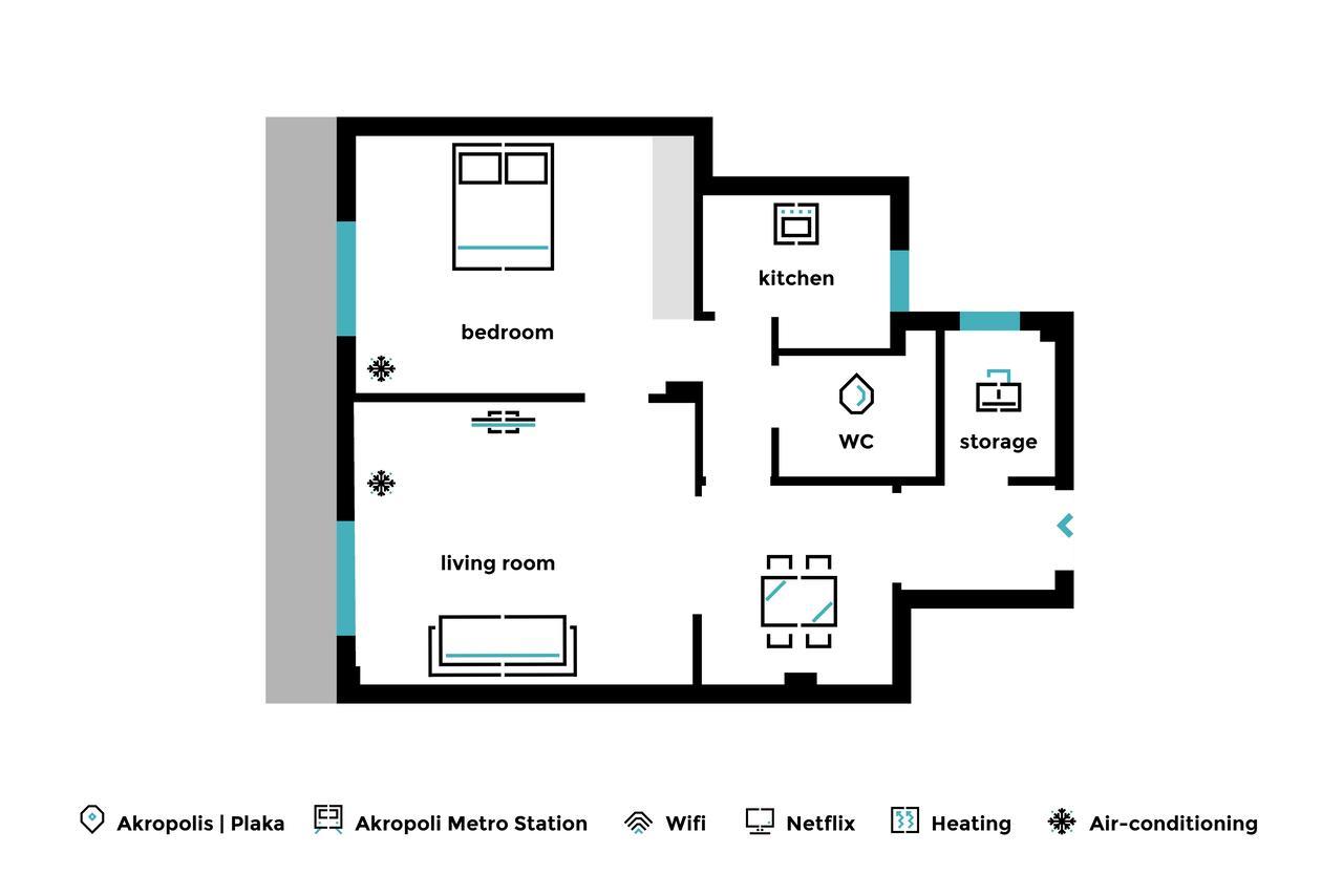 Acropolis Heart 1Bd Apartment In Plaka By Upstreet Athén Kültér fotó